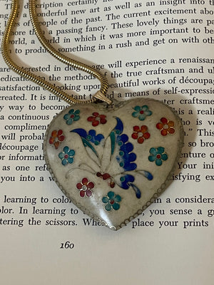 Enamel Heart necklace