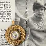 Gold watch Face Pendant