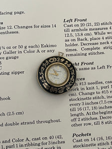 Two toned Watch pendant