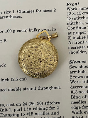 Gold Watch pendant